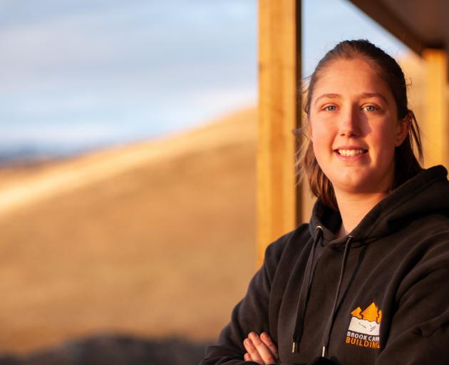 Apprentice builder Brie Cook is creating spaces for women in trades to connect. PHOTO: SHANNON...