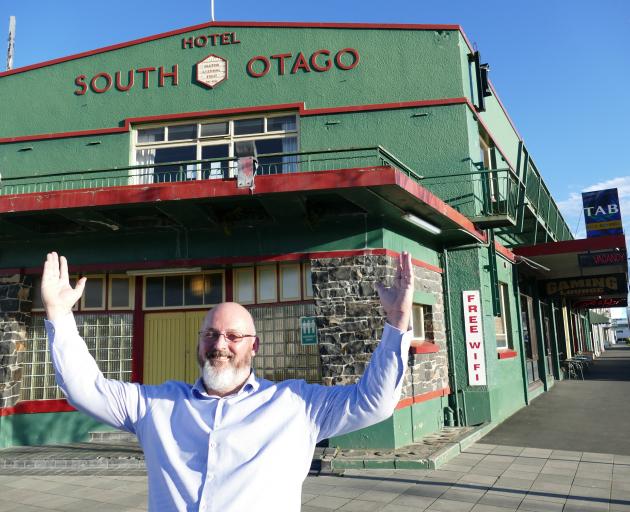 Clutha Licensing Trust general manager Mike Curtis celebrates an imminent $3 million overhaul of...