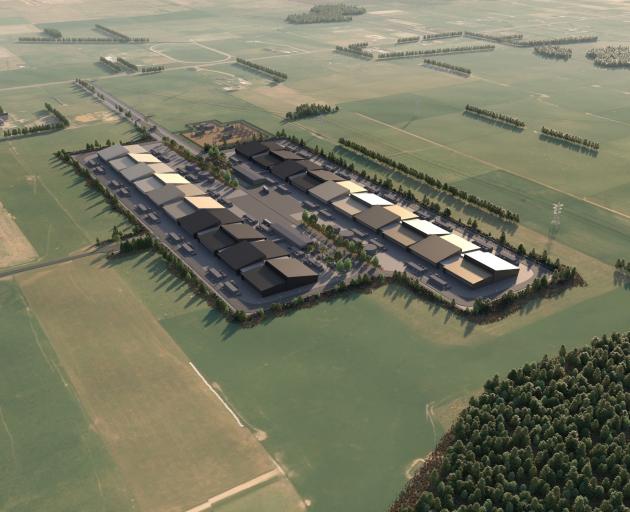Artist’s impression of a new data centre to be built at Makarewa. PHOTO: SUPPLIED