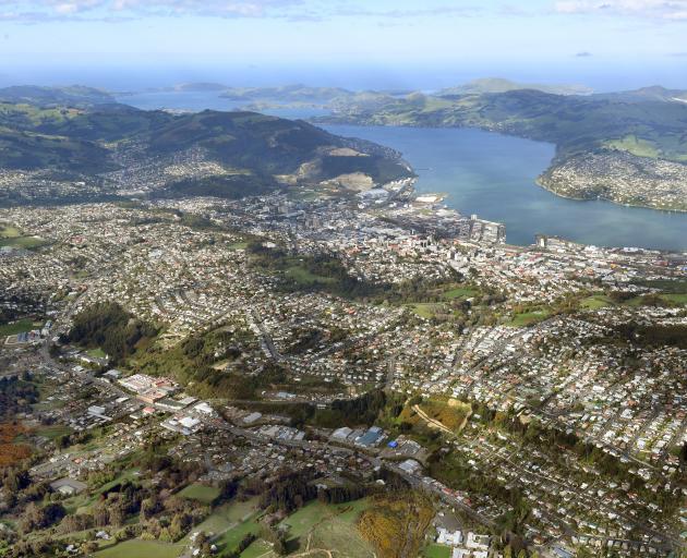 An aerial view of Dunedin.  PHOTO: ODT FILES