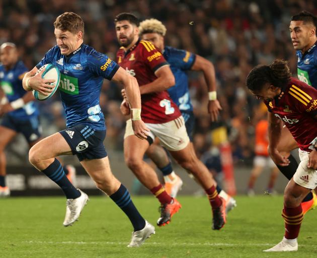 Beauden Barrett's Blues were too good for the Highlanders in Auckland. Photo: Getty Images