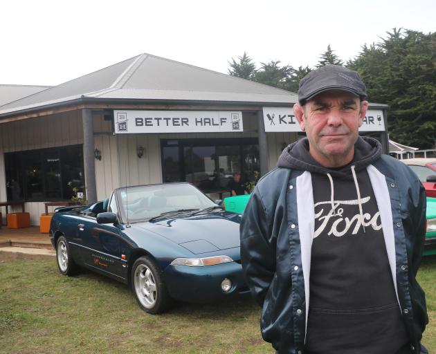 Ross Stubley, of Avondale, with his Ford Capri soft top. Photo: John Cosgrove