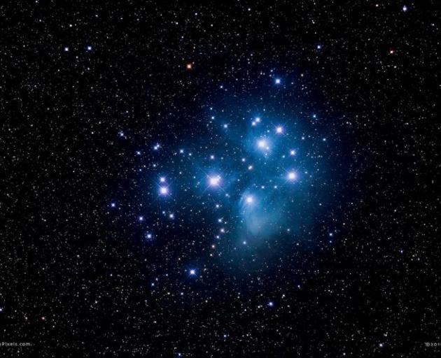 The Pleiades star cluster (Matariki). Photo: Nasa