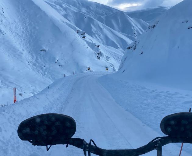 The Crown Range Road, connecting Queenstown and Wanaka, remained closed yesterday as Queenstown...