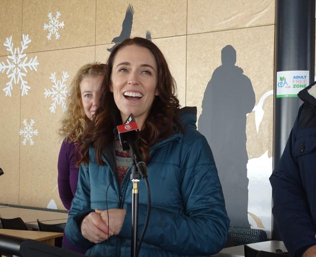 Prime Minister Jacinda Ardern says the key message to overseas skiers is "we’re open" for...