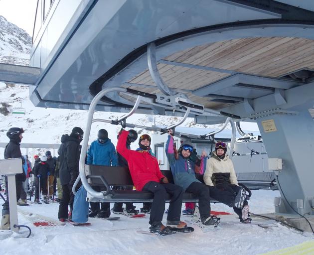Enthusiasm levels are sky-high among those on the lifts.