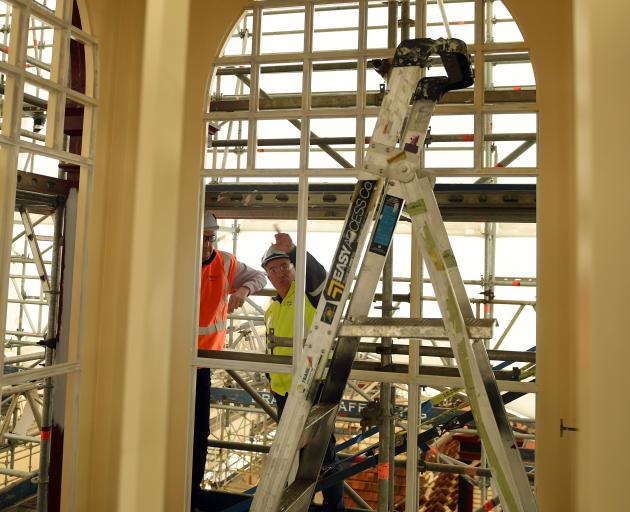 A lightwell into the foyer downstairs. PHOTO: STEPHEN JAQUIERY
