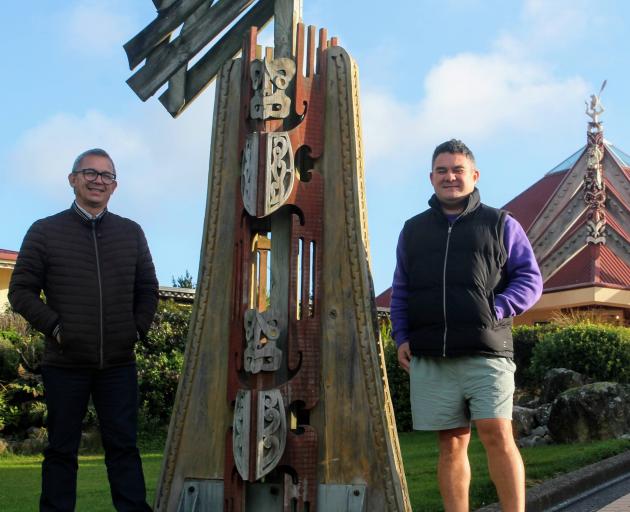 Te Runaka o Awarua kaiwhakahaere Dean Whaanga (left) and Matariki project leader Jay Coote are...