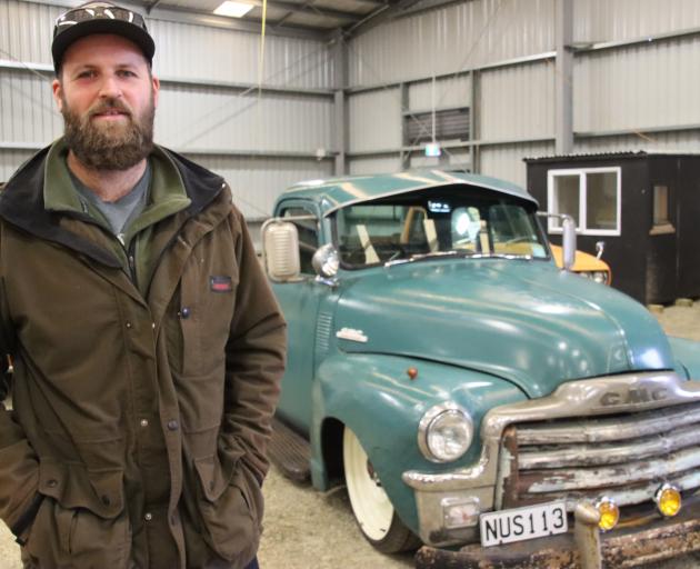 Matt Horton, of Riversdale, stands beside his 1954 General Motor Company 100 pickup which he...