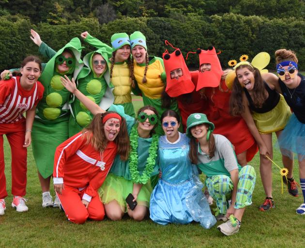 St Hilda’s pupils get into the spirit of an inter-house event.