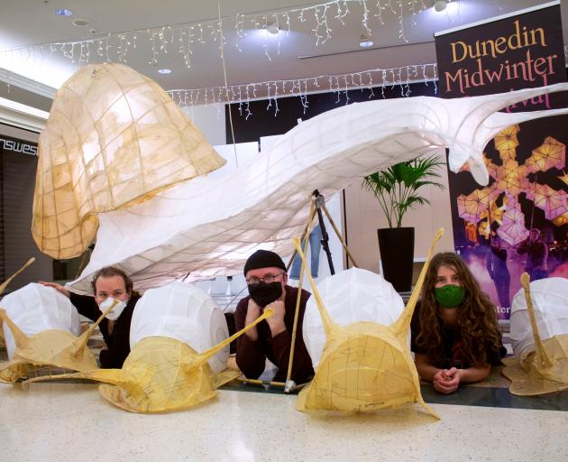 Dunedin Midwinter Carnival team members (from left) Joel Lawry, event manager Jonathan Cweorth,...