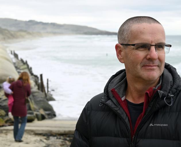 A groyne at St Clair Beach in Dunedin — touted as a technique to build up sand — would not work,...