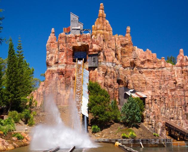The Wild West Falls Adventure Ride at Movie World. PHOTO: MOVIE WORLD