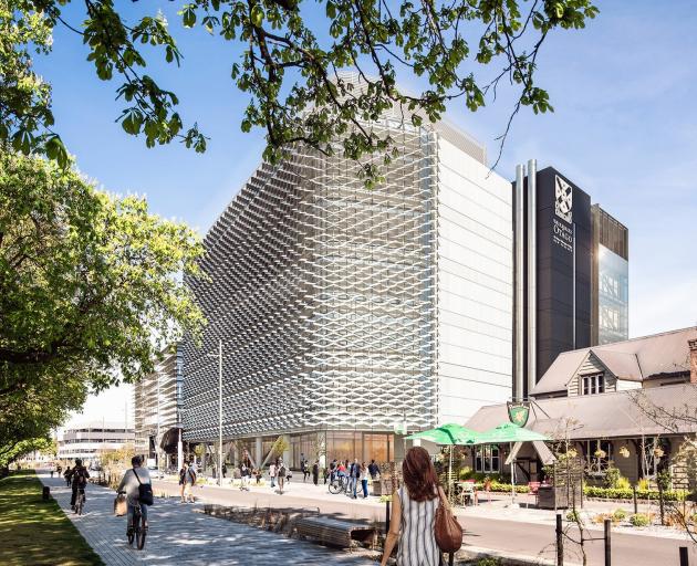 The University of Otago Christchurch campus is scheduled to open in 2026. IMAGE: WARREN AND...