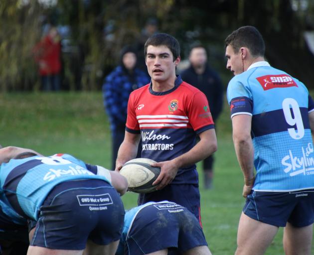 Cromwell Goats halfback Ben Maxwell in action during the Central Otago premier club rugby match...