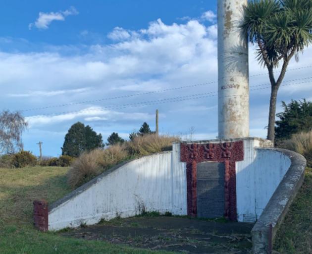 The carving was stolen from the historical Kaiapoi Pā. Photo: Supplied
