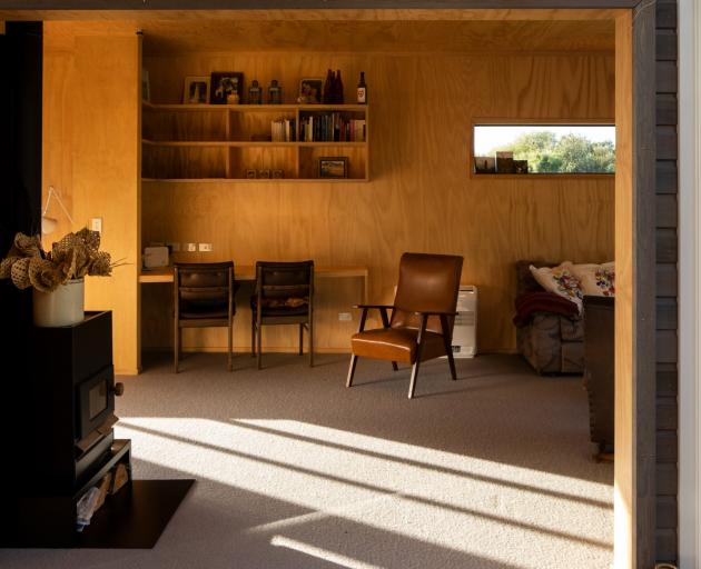 Walls and ceilings consist of clear-coated plywood. PHOTO: ANDY SPAIN