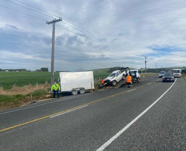 Jotham Miller was driving a ute with bald tyres, towing a trailer, before he lost control. PHOTO:...