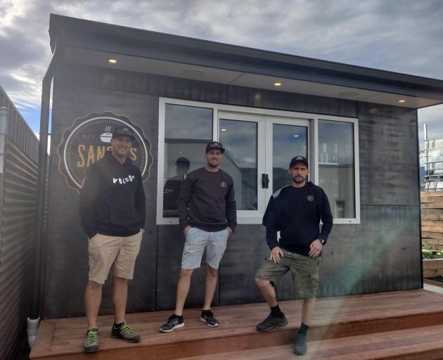 Rob Sangster (left), Chris Sangster and Miro Kollar, of Sanga's Pies in Cromwell. PHOTO: PHOTO:...