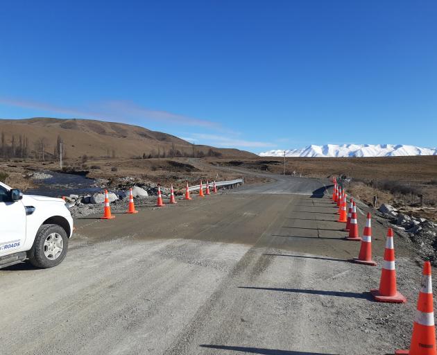 The Lake Ohau Rd bridge, which was washed out in this week’s flooding, reopened yesterday...