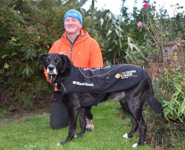 Search and rescue volunteer dog handler Dermot Mayock with search dog CuChulainn (4). PHOTO:...