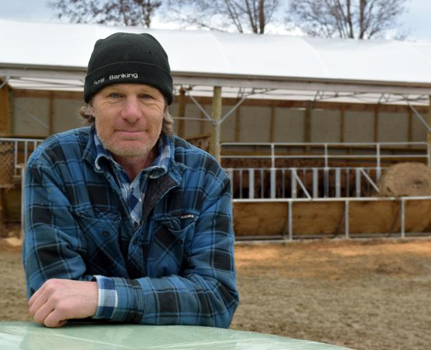 Deer farmer Doug McCall talked about his winter barn system, including his self-feeding racks, on...