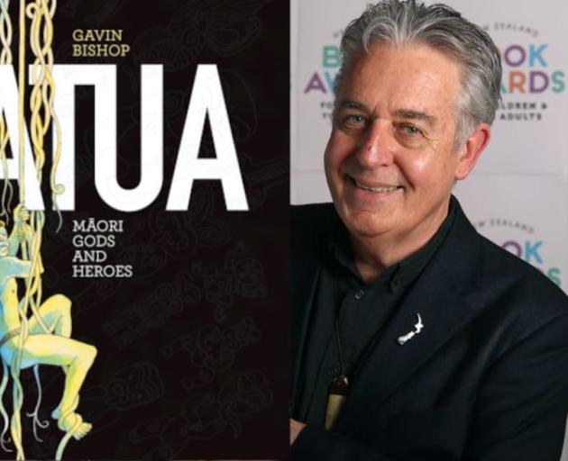 Gavin Bishop and his new book Atua: Māori Gods and Heroes. Photo: RNZ