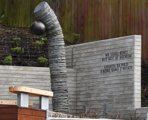The Dunedin memorial, created by Arrowtown sculptor Shane Woolridge, commemorates World War 1...