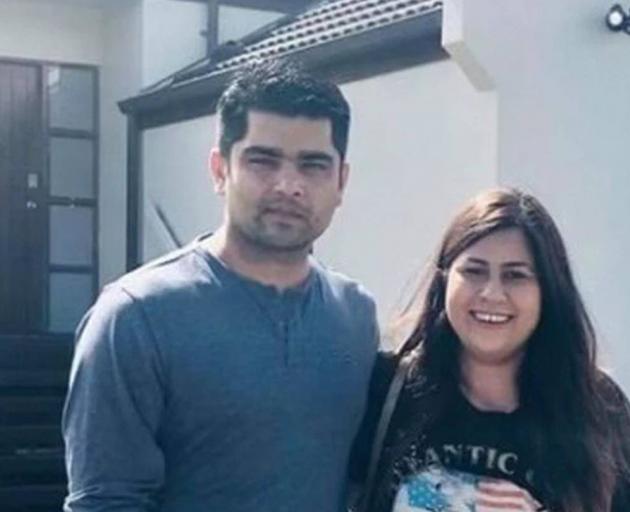 Ameet Bhargav and his wife Renu outside their leaky house in Goodwood Heights, Manukau shortly...