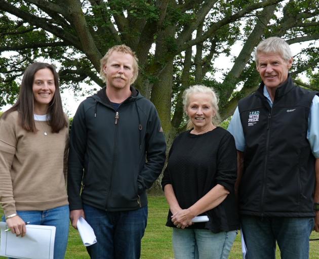 The Ashburton family of Phillip and Jocelyn Everest (right) with son Paul Everest and partner...