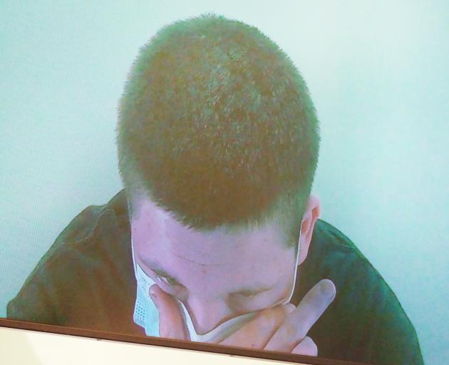 Daniel Kelly appeared in court by video link from prison because he had tested positive for Covid...