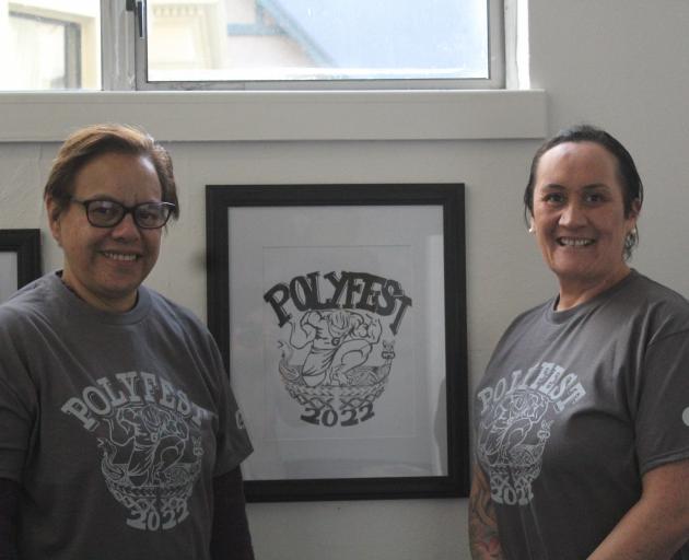 Miharo business and finance manager Hiria Palmer (left) and administrator Arai Wilson wear...