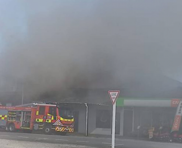 Fire Service attend a blaze at Johnny's in Westport. Photo: Tony Evans