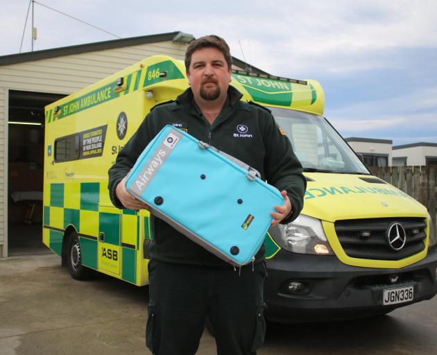 St John rural Otago area operations manager David Milne is disappointed someone stole airway...
