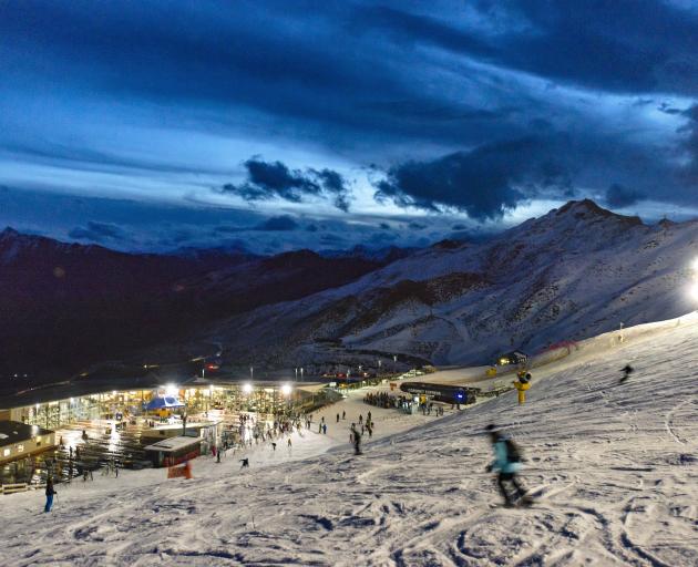 Night skiing at Coronet Peak. PHOTO: SUPPLIED