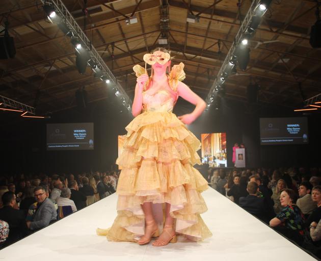 The very first Cardrona Distillery People’s Choice Award winner is a patterned paper garment...