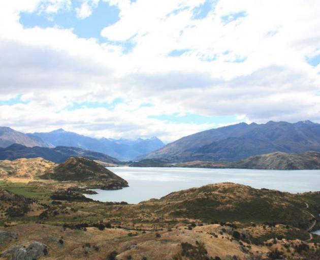 Lake Wanaka showing Damper Bay Estates, owned by American billionaire Peter Thiel. Photo: Tim Miller