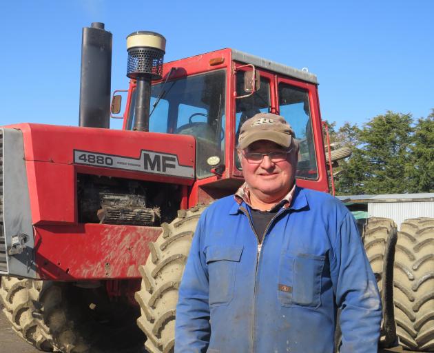 Lauriston farmer Anthony Hampton stands beside his 4880 Massey Ferguson, ready for show on...