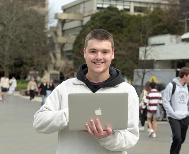 University of Otago marketing and management student Lewis Wall (20) has set up a business...