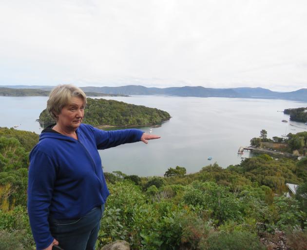 Stewart Island resident Sharon Pasco at Observation Rock. She thinks any development at the site...