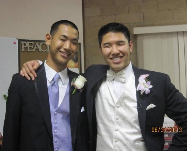 Tyler Nii, pictured with his older brother, Kevin. Photo / Supplied