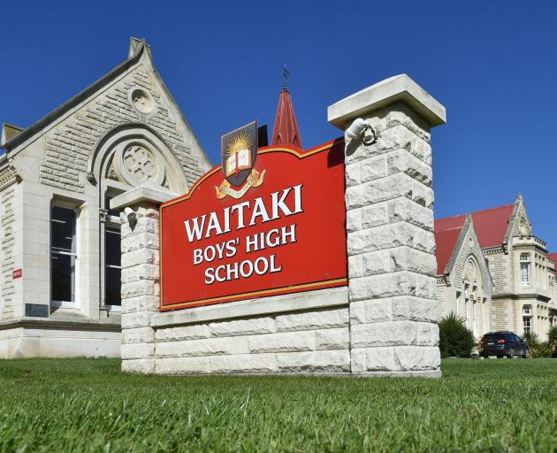 Waitaki Boys’ High School. PHOTO: GREGOR RICHARDSON