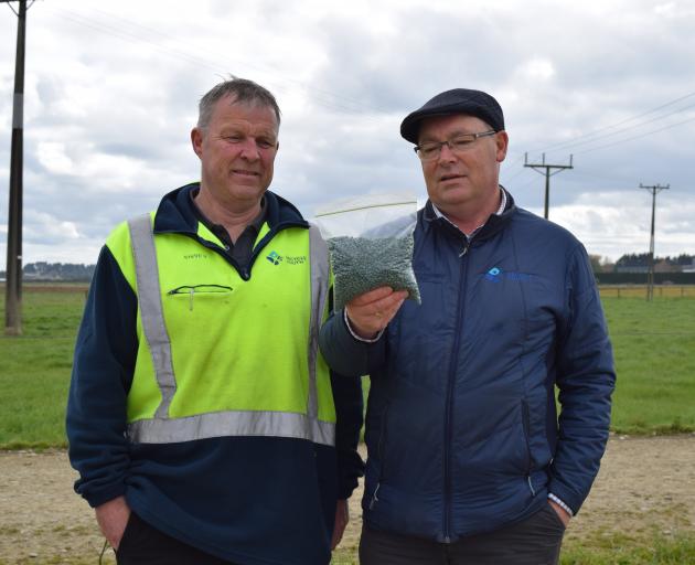 Recycle South interim operations manager Steven Nicholson (left) and general manager Hamish...