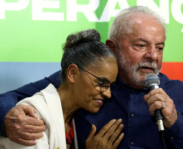 Luiz Inacio da Silva with Former Minister of Environment, Marina Silva. PHOTO: REUTERS