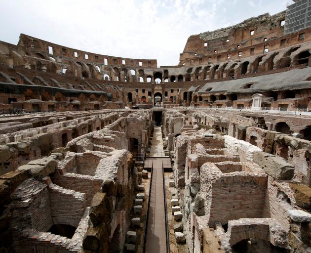 The study involved the clearance of around 70 metres of drains and sewers under the Colosseum....