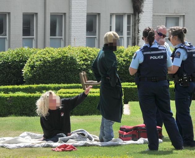 The couple were caught for the second time outside the Dunedin Railway Station. Photo: Christine...