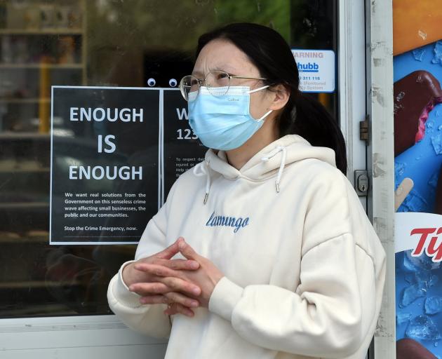 Dundas Corner Dairy owner Mabel Ma closed her North Dunedin dairy for two hours yesterday as a...