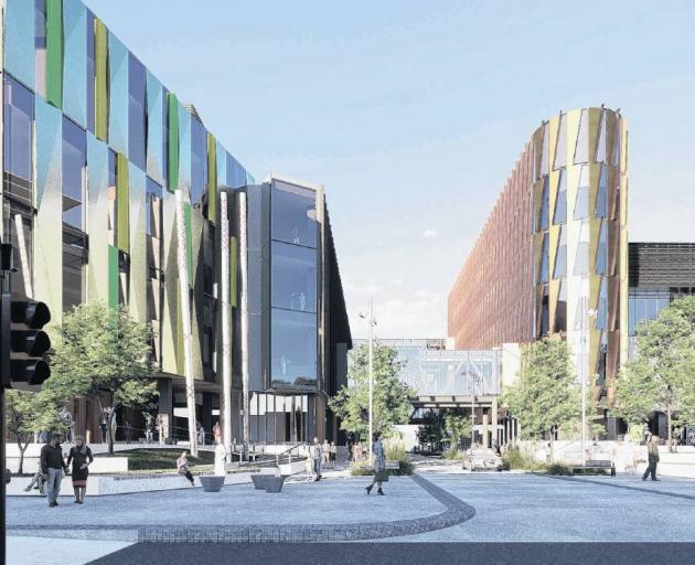 The latest concept design image for the new Dunedin Hospital buildings, supplied by the...