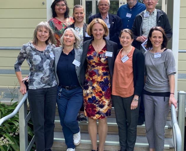 Members of the Beats 2 study team and colleagues (back, from left) PhD student Margareta...