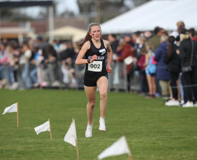 Zara Geddes, of St Hilda’s Collegiate, is one of the top female secondary cross-country runners...